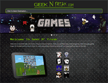 Tablet Screenshot of geeknfreak.com